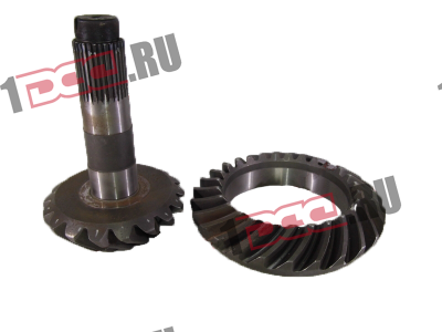 Коническая пара редуктора среднего моста (29х17//// 45 шлицов) F J6 FAW (ФАВ) 2402036-AOE/2402037 для самосвала фото 1 Курган