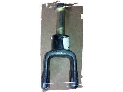 Кронштейн крепления амортизатора нижний 6х4 (вилка+болт) SH F3000 SHAANXI / Shacman (ШАНКСИ / Шакман) 81.43740.0171 фото 1 Курган