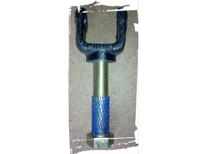 Кронштейн крепления амортизатора нижний 8х4 2-ой оси (вилка+болт) SH F3000 SHAANXI / Shacman (ШАНКСИ / Шакман) 81.43740.0145 фото 1 Курган