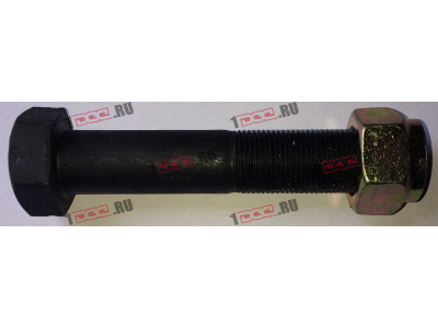 Болт M20х100 крепления нижней тяги с гайкой H2/H3 HOWO (ХОВО) Q151B20100TF2 фото 1 Курган